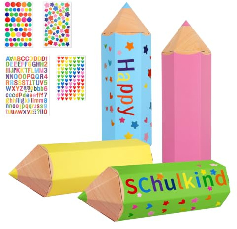 Hojalis Pequeña bolsa escolar para niñas y niños, 12 unidades, mini bolsas escolares, forma de bolígrafo para rellenar, para hermanos, bolsas escolares, niñas, juego de manualidades con letras