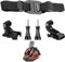 Lupholue Belüftete Helm-Halterung Compatible with GoPro Hero 13 12 11 10 9 8 7, (2018), 6 5, Hero Black, Session, Xiaomi Yi, SJCAM, Campark und andere Action-Kameras