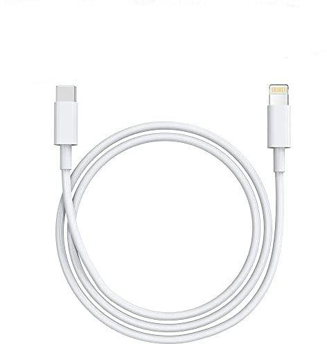 Unique Secure Cable Cargador iPhone [Apple MFi Certificado] 2M Cable de USB-C a Conector Lightning PD Cable iPhone Cargador para iPhone 12 Pro MAX/Mini/ 11 Pro Max/SEXR/XS/X/8/8,iPad - Blanco
