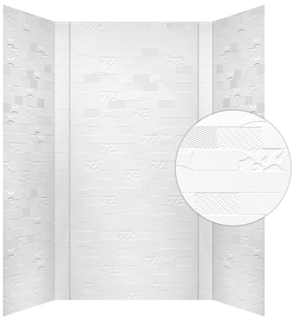 From Plain To Beautiful In Hours Versa Tile - Tub and Shower Wall Panels Surround - Gloss White