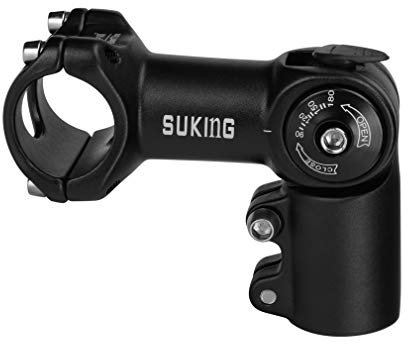 CYSKY Verstellbar Vorbau 25,4 60mm/80mm/100mm 0-90 Grad Verstellbar MTB Vorbau Lenker Vorbau Verstellbar Fahrrad lenkervorbau für Mountainbike Rennrad BMX Stadtradeln