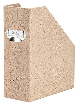 Rössler - S.O.H.O. Porte-revues A4 315 x 260 x 115 mm Cacao | Porte-revues DIN A4 en carton solide pour magazines, documents et dossiers