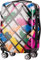Xonic Design Reisekoffer - Hartschalen-Koffer mit 360° Leichtlauf-Rollen - hochwertiger Trolley mit Zahlenschloss Polycarbonat in M-L-XL oder Set (Color Art, M)