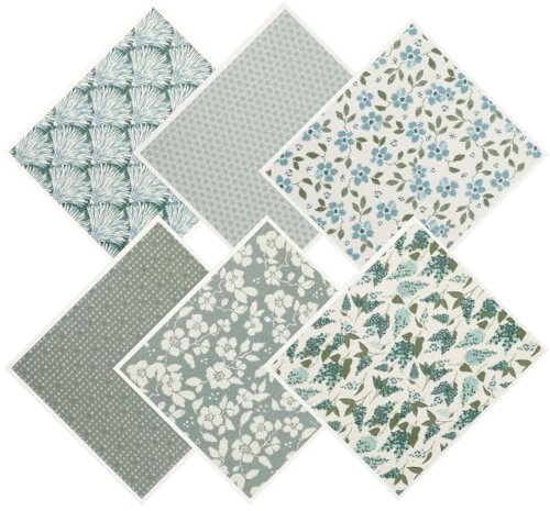 6 Stück Schwedische Geschirrtücher für die Küche super saugfähig waschbar schwedische Geschirrtuch Wiederverwendbare Küchentücher kein Geruch Zellulose-Schwammtücher 17.3x19.3 cm