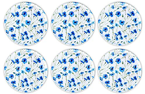 Okaei Untersetzer Kork (6er Set) mit Mandala-Design - Untersetzer Gläser mit Halter für Getränke - Absorbierender & Saugfähiger – Mit Aufbewahrungsbox