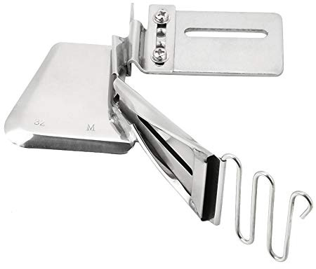 Qcwwy Accessoire de Machine à Coudre Industrielle Overlock Binder Hemmer Binding Attachment Folder, Angle Droit Bias Binder pour Machine à Point Noué