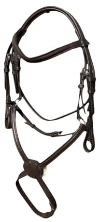 Countrypride STARLIGHT BASIC GRACKLE LEATHER BRIDLE WITH REINS SIZE FULL -SHET BLACK AND BROWN (Cob, Brown)