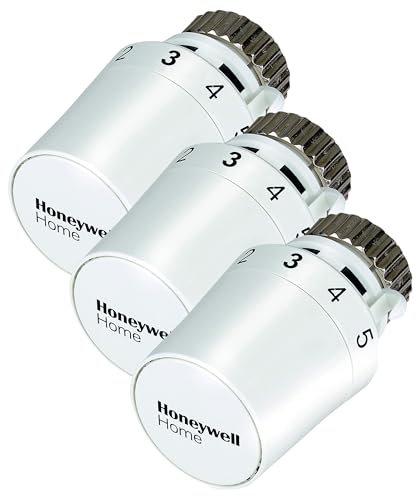Honeywell Home Heizkörper Thermostatkopf Thera-5, M30 x 1,5-Anschluss, weiß (Packung mit 3)