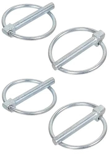 cyclingcolors 4x Klappsplinte 4,5mm x 33mm Klappstecker Galvanisch Verzinkt Rasenmäher Traktor