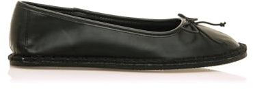 MTNG Zapatos Planos Mujer Zapatos Planos FLO 59760 Mujer | Zapatos Planos Casual | sin Cierre-Abiertos | 59054 | Negro
