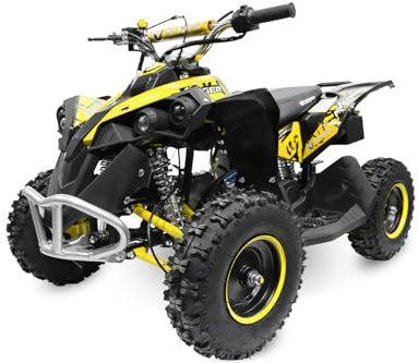 Nitro Motors Avenger 49cc Prime 6' E-Start LED Miniquad ATV Kinderquad, Farbe:Gelb