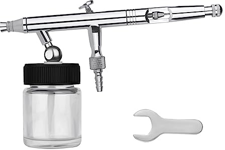Siphon Feed Dual-Action Airbrush Kit Set for Model Art Craft Body Shoe Paint Auto Hobby Air Brush Nagel Exakt Kontroll(Siphon Feed Kit)