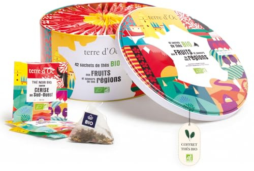 Terre d'Oc - Coffret 42 Sachets Thés Bio - Collection de Nos Régions