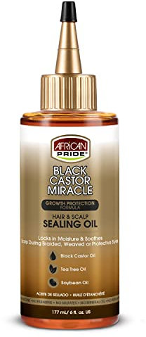 African Pride Black Castor Miracle Hair & Scalp Sealing Oil 6 oz