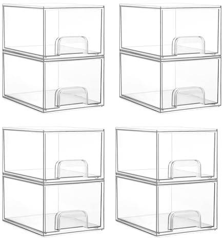 Vtopmart cassetti impilabili per il trucco (8pack pequeño)