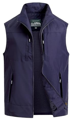 MeiLayM Gilet Multi-Poches Léger Respirant pour Pêche, Plein Air, Chasse, Camping et Photographie