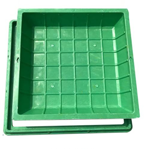 Copertura per tombino in plastica Coperchio rimovibile, Copertura per fossa settica da incasso Copertura per tombino per piantagione di prato, Copertura e telaio per bacino fognario invisibile