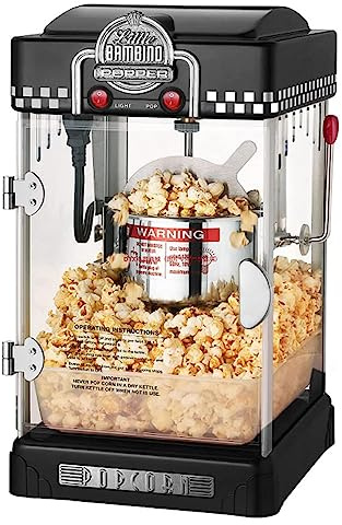 XFQZJG Small Fully Automatic Popcorn Popper Maker, Commercial and Household Popcorn Machine, for Kids Parties Home Cinema