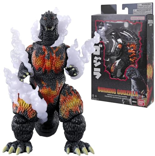 BANDAI Godzilla - 6 Burning Godzilla Action Figure - Collectible Figure | Godzilla PVC Action Figure - Collectors Packaging - Premium Quality and Articulation Godzilla - 15 Points of Articulation