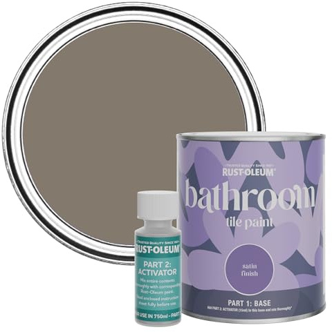 Rust-Oleum Water-Resistant Bathroom Tile Paint in Satin Finish - Windy Nook 750ml