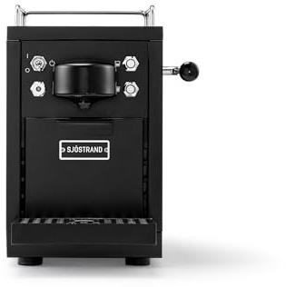 Sjöstrand The Original Capsule Coffee Machine, Pod Machine, Stainless Steel Body, Espresso or Lungo Coffee, 1.2L Tank Capacity, 19 bar Pressure, Black