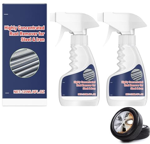 Powerful Metal Rust Removal,Spray per Rimuovere Ruggine,Multipurpose Rust Remover Spray,Rimozione della Ruggine per Metallo SprayAnti Ruggine,240ml