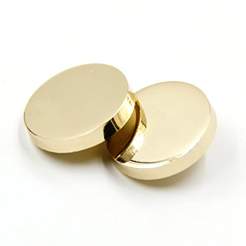Nähen flach Metall Button Shirt Coat Anzug Schnalle Knöpfen, gold, 20 mm 10pcs