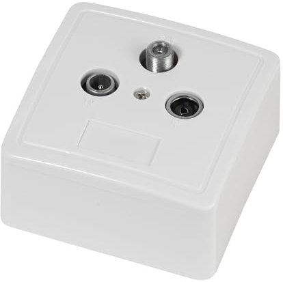 VIVANCO STO AP/UP S1 Antennendose SAT, TV, UKW Aufputz Enddose
