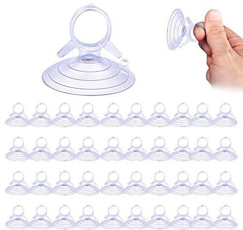 Lot de 40 Ventouses Transparentes en PVC pour Pare-Soleil De Voiture