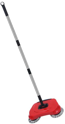 Balai à moquette non électrique – Balai à main en acier inoxydable | Brosse rouleau pour le nettoyage | Balai de sol pour nettoyer les poils d'animaux, les débris et les peluches