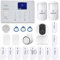 GSM/WiFi Alarmanlagen Komplettsystem, TECPEAK Alarmanlage Haus mit Alarmsirene, Haussicherheits Set inkl. Fensteralarm/Türalarm, Bewegungsmelder, Fernbedienung,Tag,SOS Hausnotruf Senioren (A2 KIT3)