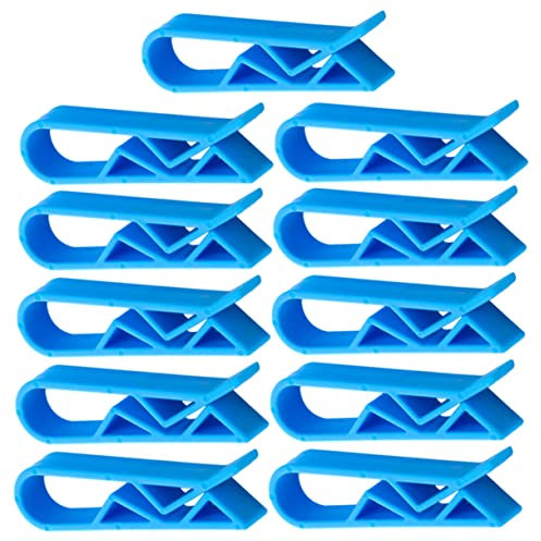 CAXUSD 50pcs Garbage Bin Clip Plastic Trash Can Bag Clips for Kitchen Wastebasket Bag Clamps
