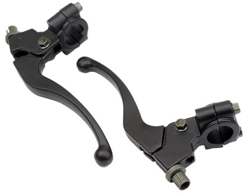 Tkxjry 2 Stück Kupplungshebel Motorrad, 7/8 inch 22mm Bremsgriff Motorrad, Kupplungshebel Bremsgriff, für 50CC - 125CC Pit Bike Dirt Bike Motocross