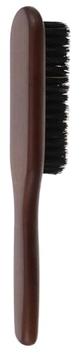 TEHAUX Spazzola per Styling e Cura della Barba in Legno per Barba da Uomo Setole di Cinghiale e Denti Fini Design Multifunzionale a Casa in Viaggio