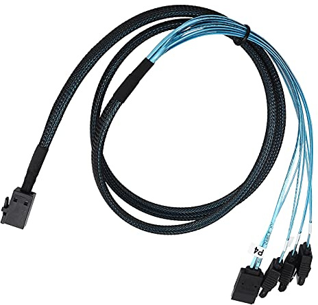 Durable Mini SAS HD 12GB SFF‑8643 a 4 Cable de Tarjeta Adaptadora para Transmisión de Datos de Alta Velocidad