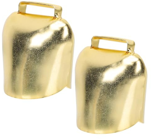 BAZEITFLOW Cencerros Ovejas Y Ovejas Hierro Vintage Metal Reforzado AntipéRdida Ganado Campanillas Accesorios Adornos Artesanales 2 Piezas