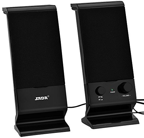 PC Speaker Portable Mini USB 2.0 Bass Combination Speaker Wired Powered USB Speaker for Cellphone Laptop