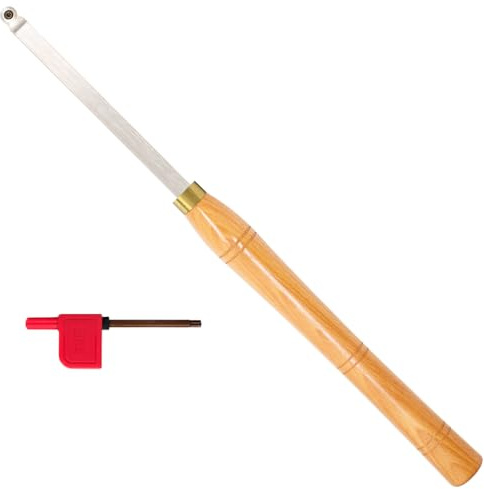 Wood Lathe Turning tools 19.68 Inches Finisher Carbide Tipped Lathe Chisel Tool Bar With Ci3 12mm Round Carbide Insert Cutter for Wood Hobbyist or DIY or Carpenter