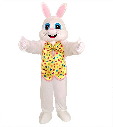 MatGui Osterhase Hasen Hasen Maskottchen Kostüm Erwachsene Größe Fasching - Gelb - Large