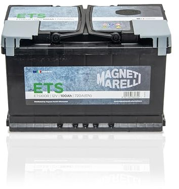 Magneti Marelli Parts & Services - Batteria Auto 80 Ah Weber Agm, Batteria Auto L04 067080800003 al Piombo Acido con Ciclo di Vita x4, Maniglie e Coperchio Ermetico - 12V 80Ah 800A B13, Ricambi Auto