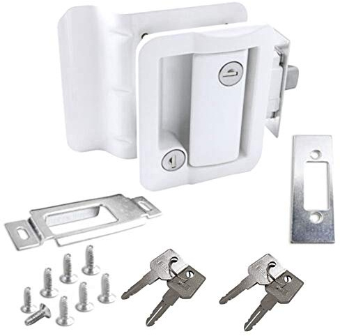 Serratura per porta camper, Chiusura del blocco per porta camper Serratura per porta d'ingresso per camper aperta interno e esterno Kit di Attrezzi per serratura per camper, rimorchio, yacht, caravan