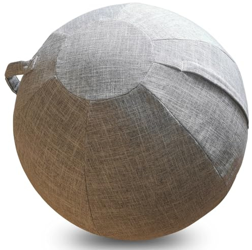 WTZHHK Palla per il Pilates Copertura Applicabile a Palla Fitness, Palla Gravidanza, Sedia Palla Ufficio, Palla Yoga Antipolvere Protect[Nessuna pallina inclusa] (Color : Gray, Size : 55CM)