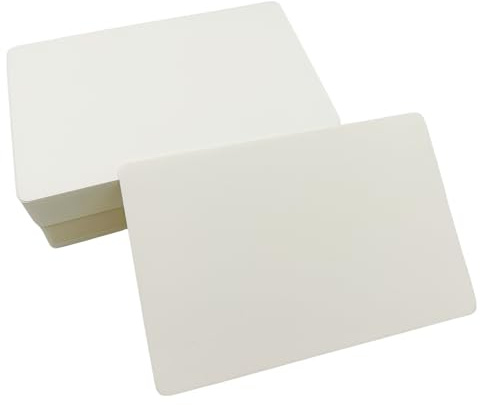 100 ark kraftpapper, kort, 10 x 15 cm, 350 g/m², blanka papperskort att forma själv, A6-indexkort, modereringskort, vitt, för gör-det-själv önskekartan, vykort