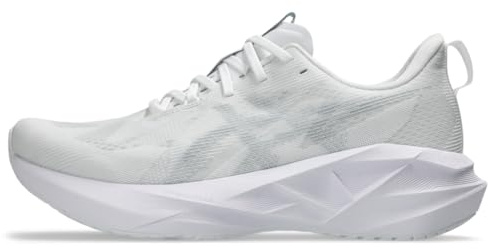 Asics Chaussures de Course NOVABLAST 5 pour Homme, Blanc/Gris piéedmont, 44 EU
