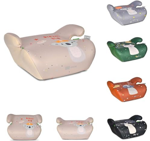 Lorelli Orion Kindersitzerhöhung 125 bis 150 cm (6-12 Jahre), Autositzerhöhung, tragbare Sitzerhöhung, Kindersitz, Autositz Erhöhungen für Kinder (Beige)