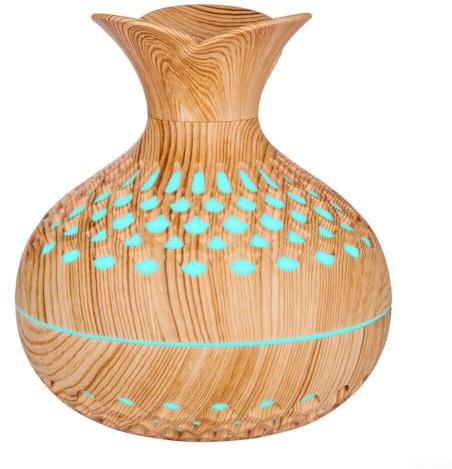 Vase humidificateur avec diffuseur d'huiles essentielles pour soulager le stress et améliorer l'air (lumière)