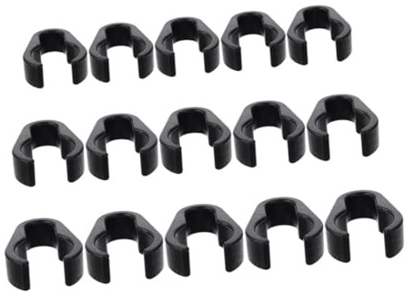 JOINPAYA 15pcs Mic Cable Clips Microphone Cable Clamps Organizer for Mic Stands Tripods and Keyboard Stands Secure Management Accessories