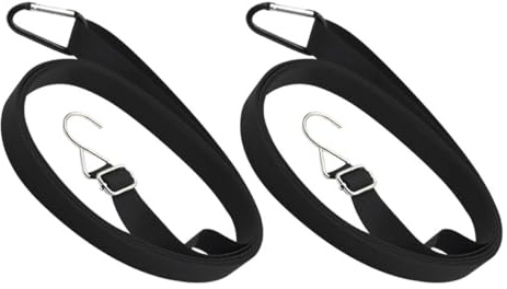 SHINEOFI 2 Correas Elásticas Fáciles de Usar y Portátiles de Goma Resistentes al Viento para Sujeción y Protección para Funda de Coche