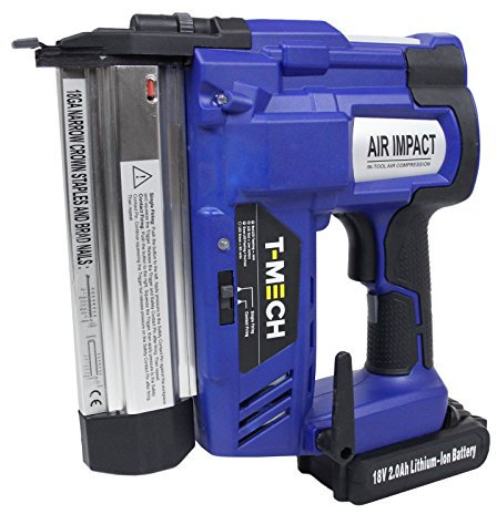 Pistola Sparachiodi Graffettatrice Pneumatica 2 in 1 18V Senza Fili con Batteria Lunga Durata