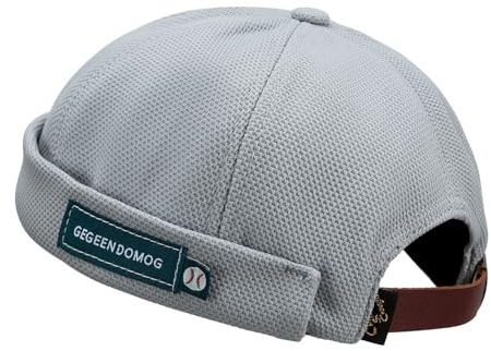 CLAPE Berretto Uomo Senza Visiera Docker Cappello da Portuale Mesh Docker cap Cappello Hip Hop Berretto a Rete